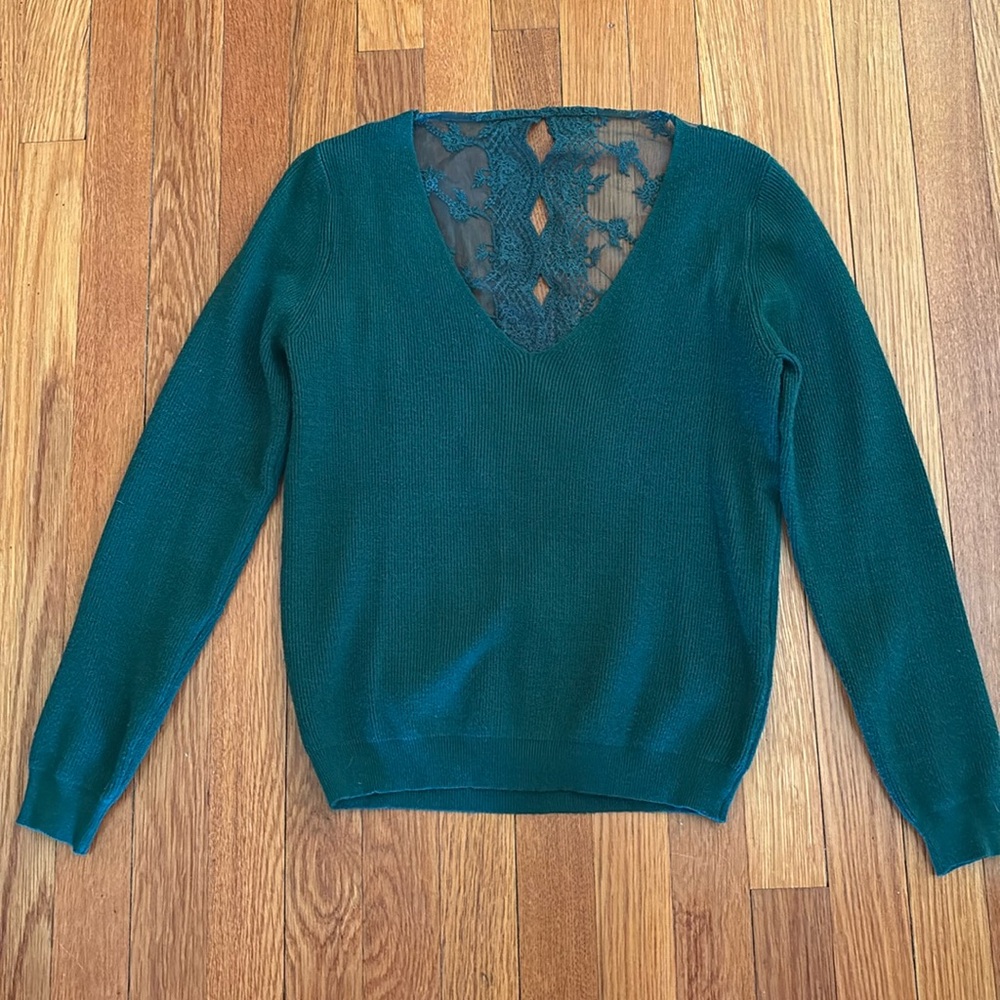 Sweater with Lace Back